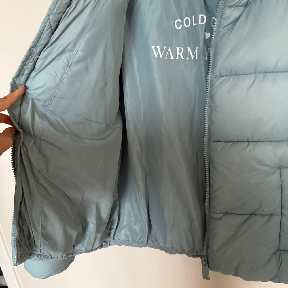 NOIZE x Jillian Harris Jilly Box Avalon Women Puffer Jacket Medium Aero Blue Ski - Picture 10 of 16